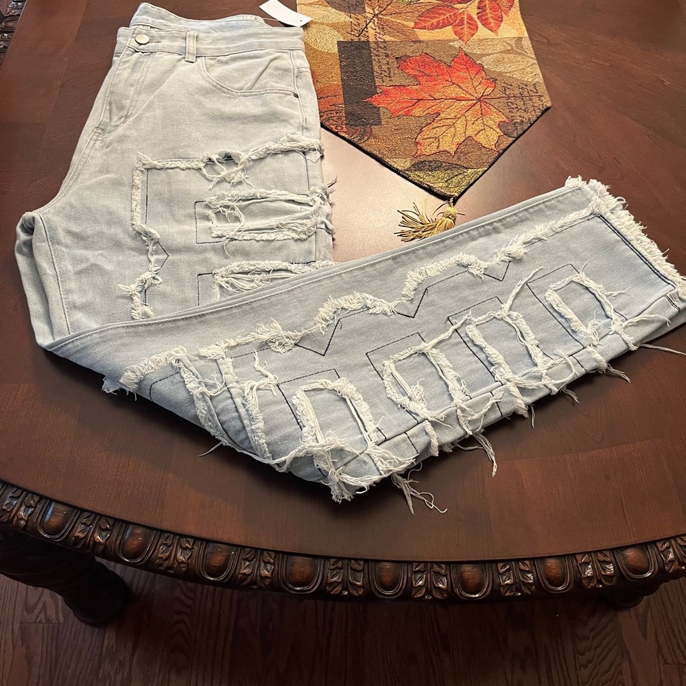 Heavily Distressed Jeans by Fashion (Fashion  Nova) NWT